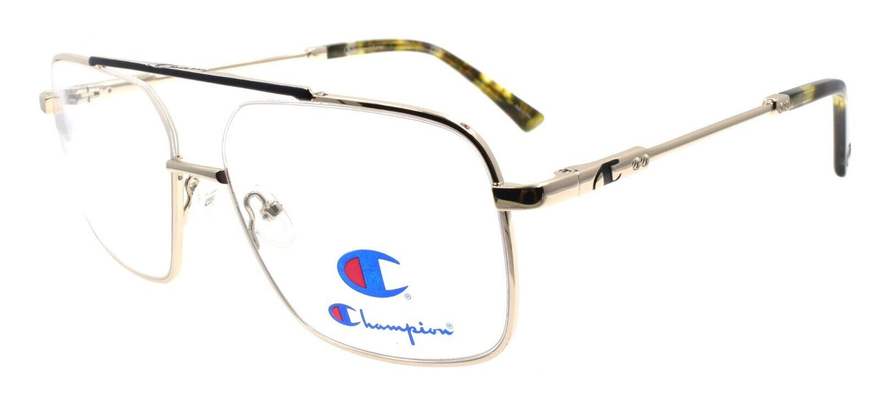 Champion Sam C01 Men's Glasses Frames Aviator 57-15-145 Gold / Black