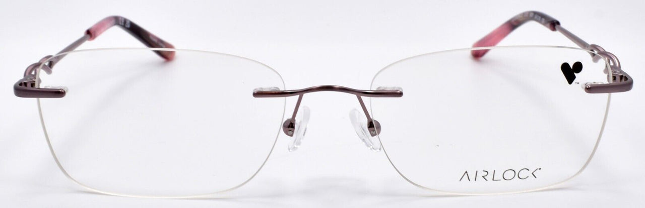 Airlock Essence 202 601 Women's Eyeglasses Frames Rimless 54-18-135 Rose