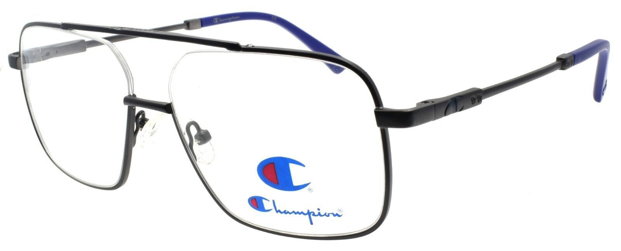 Champion Sam C02 Men's Eyeglasses Frames Aviator 57-15-145 Gunmetal / Silver