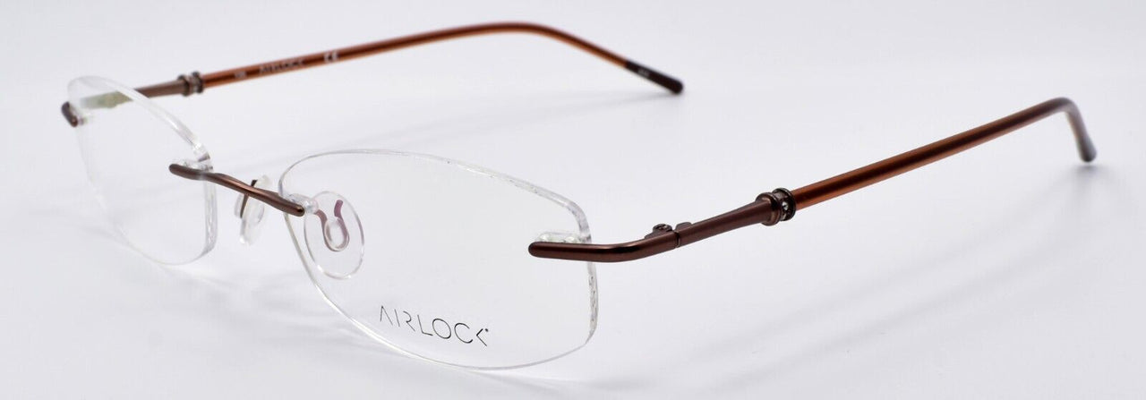 Airlock Divine 202 210 Women's Eyeglasses Frames Rimless 50-18-135 Brown