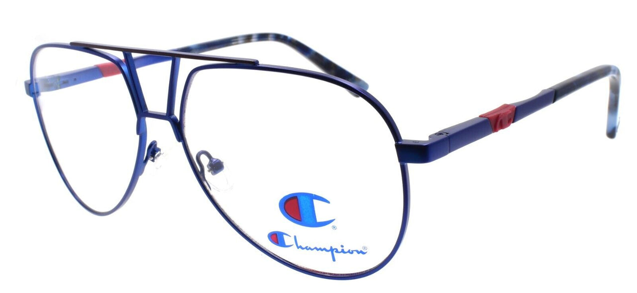 Champion Lou C04 Men's Eyeglasses Frames Aviator 57-14-147 Navy / Red