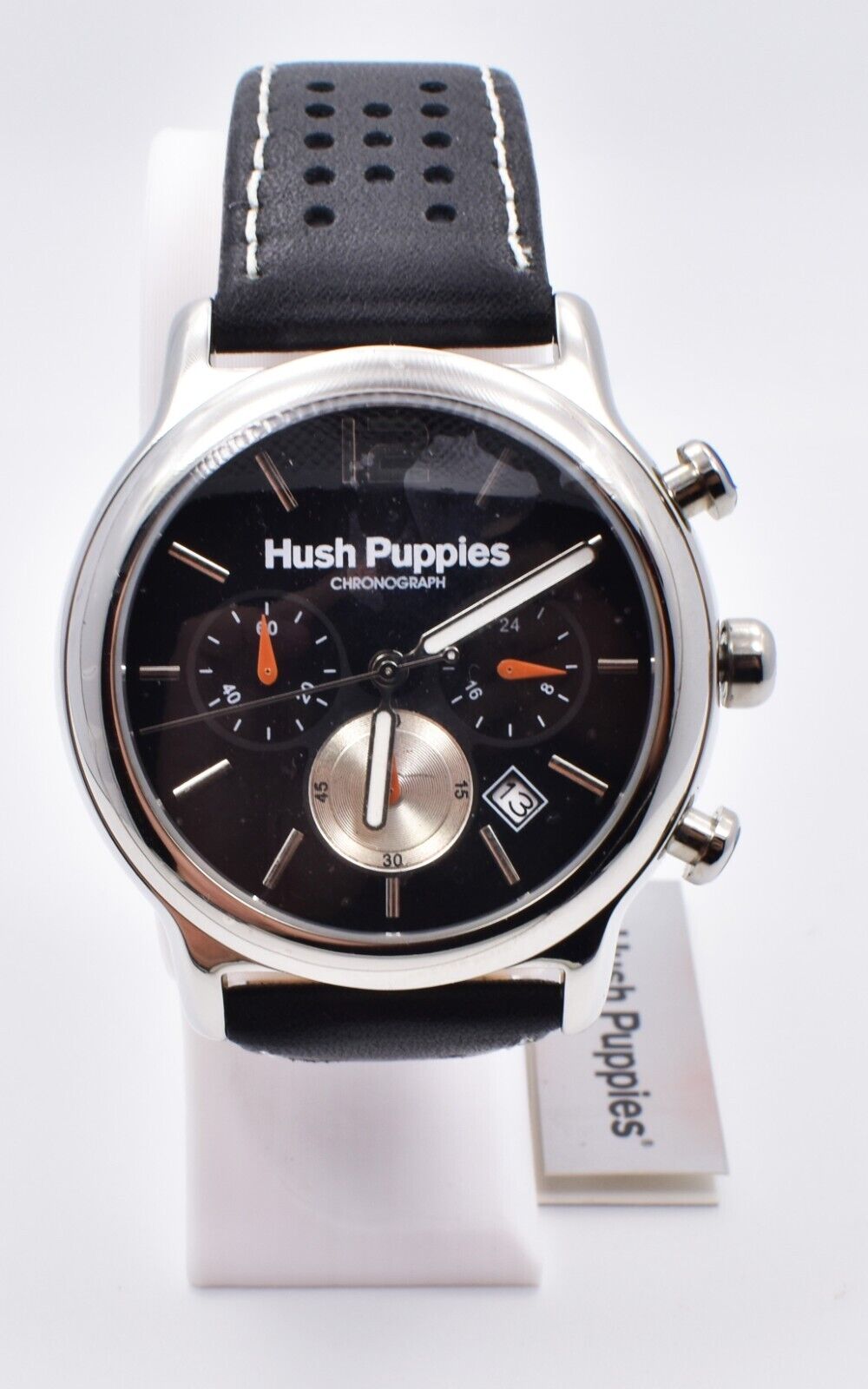 Hush Puppies HP.6044M.2502 Men's Watch Quartz Chronograph Leather NOS w/ Box