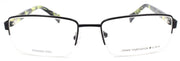 2-John Varvatos VJVC006 Men's Eyeglasses Frames Half-rim 56-18-145 Black-751286356151-IKSpecs