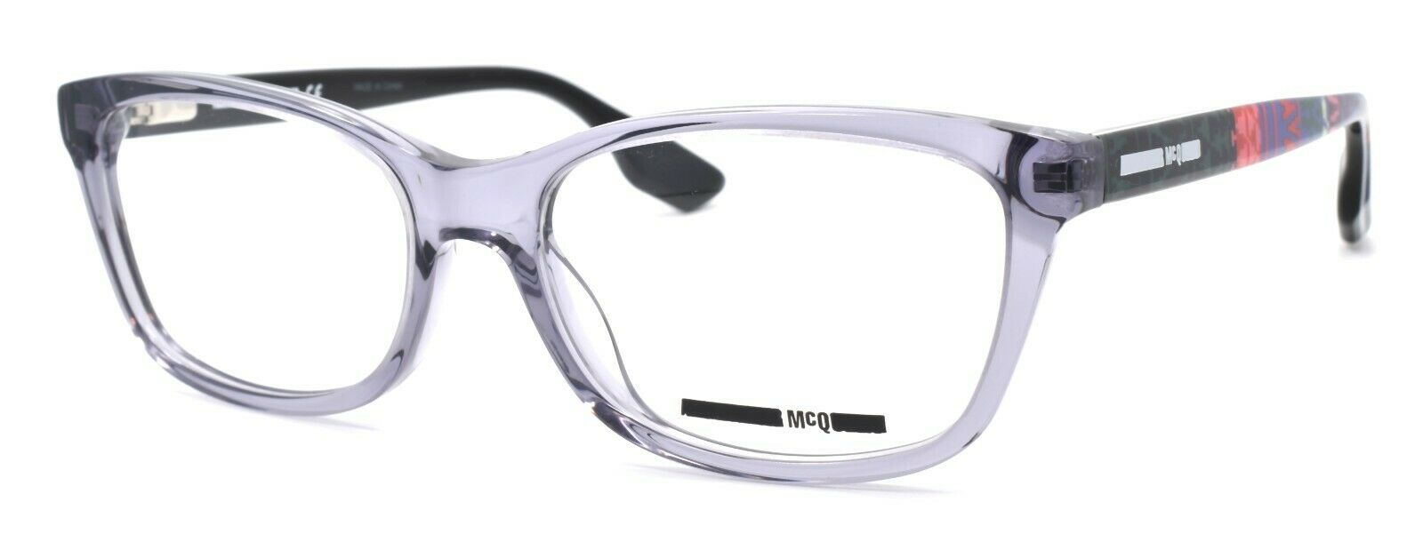 1-McQ Alexander McQueen MQ0045O 004 Women's Eyeglasses 54-17-140 Grey / Multicolor-889652032726-IKSpecs