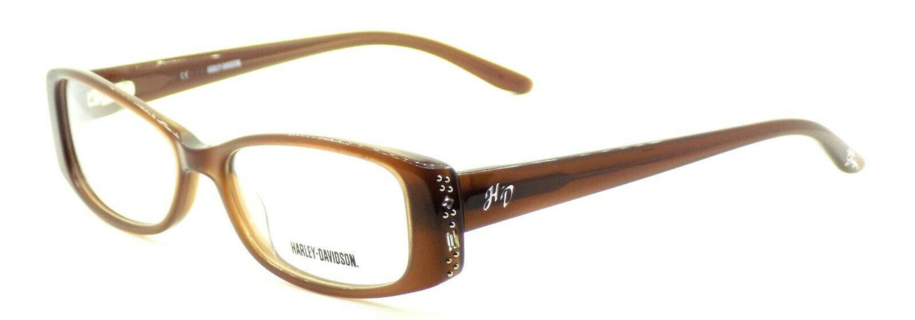 1-Harley Davidson HD515 BRN Women's Eyeglasses Frames 52-15-135 Brown w/ Crystals-715583766594-IKSpecs