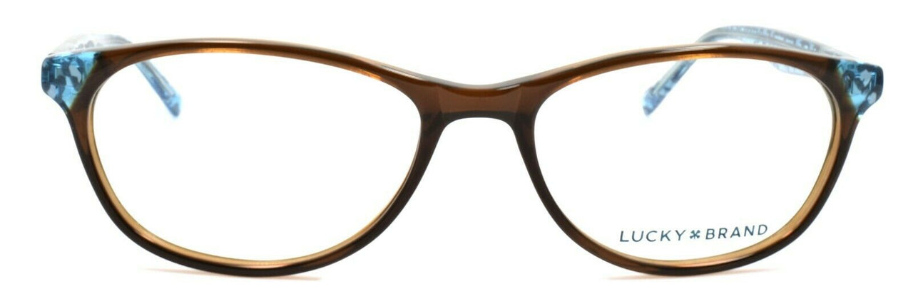 2-LUCKY BRAND D700 Kids Girls Eyeglasses Frames 47-16-130 Brown-751286281958-IKSpecs