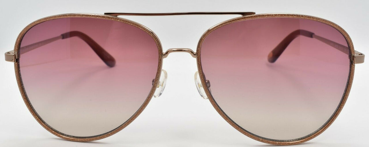 2-Juicy Couture JU599/S AU22S Women's Sunglasses Aviator Rose Gold / Pink Gradient-716736198361-IKSpecs