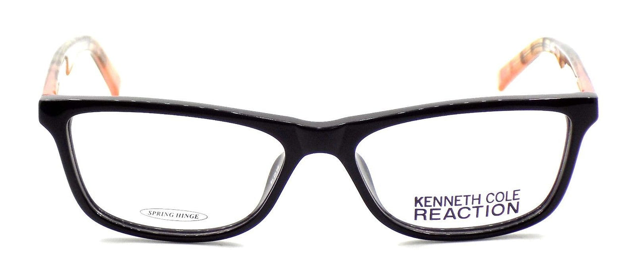 2-Kenneth Cole REACTION KC757 001 Women's Eyeglasses 54-15-140 Shiny Black + CASE-664689632350-IKSpecs
