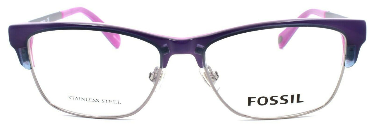 2-Fossil FOS 7026 PJP Women's Eyeglasses Frames 52-15-140 Blue-716736029306-IKSpecs