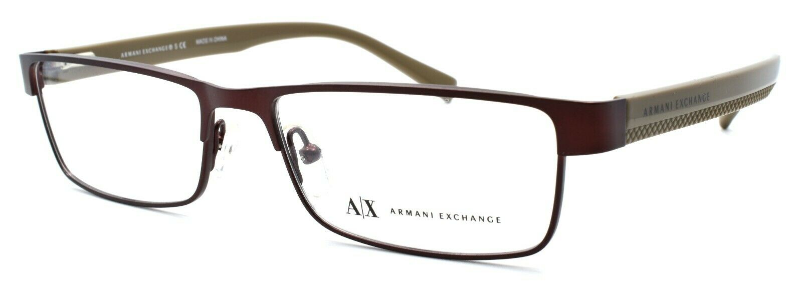 Armani Exchange AX1009 6052 Men s Glasses Frames 53 16 145 Satin Coffe