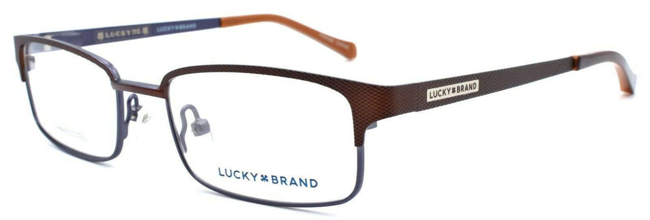1-LUCKY BRAND D801 Kids Eyeglasses Frames 46-16-125 Brown-751286282405-IKSpecs