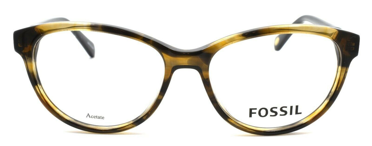 2-Fossil FOS 6085 0CA Women's Eyeglasses Frames 51-16-140 Brown Striped / Black-762753676238-IKSpecs