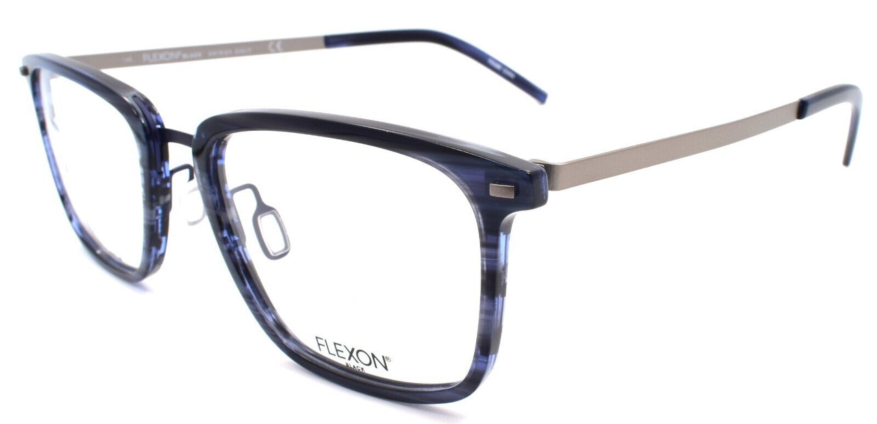 1-Flexon B2023 441 Men's Eyeglasses Frames Blue Horn 56-22-145 Flexible Titanium-883900206440-IKSpecs