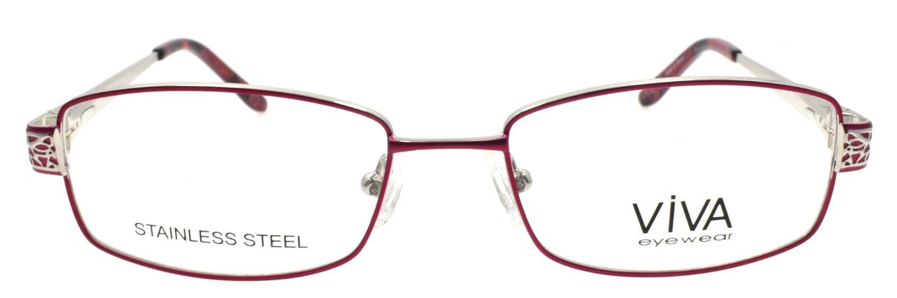 Viva by Marcolin VV4513 066 Women's Eyeglasses 52-17-135 Shiny Red