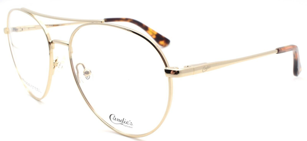 1-Candies CA0173 032 Women's Eyeglasses Aviator 55-15-140 Pale Gold-889214084101-IKSpecs