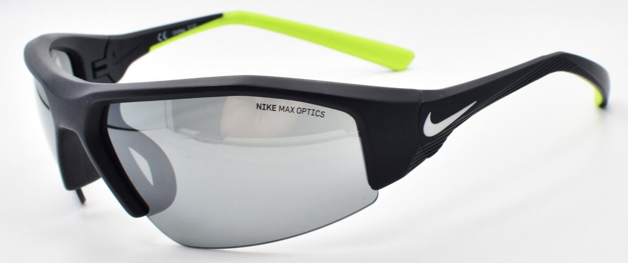 Nike Skylon Ace 22 DV2146 011 Sunglasses Half-Rim Wrap Black / Silver Mirror