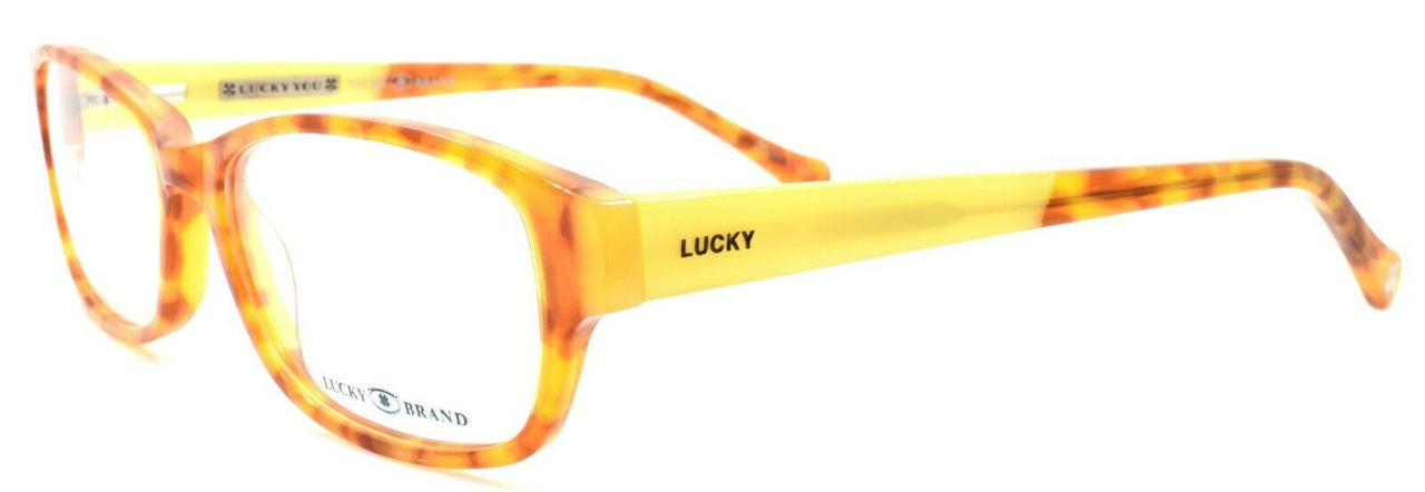 1-LUCKY BRAND Porter Women's Eyeglasses Frames 53-16-140 Blonde Tortoise + CASE-751286229370-IKSpecs