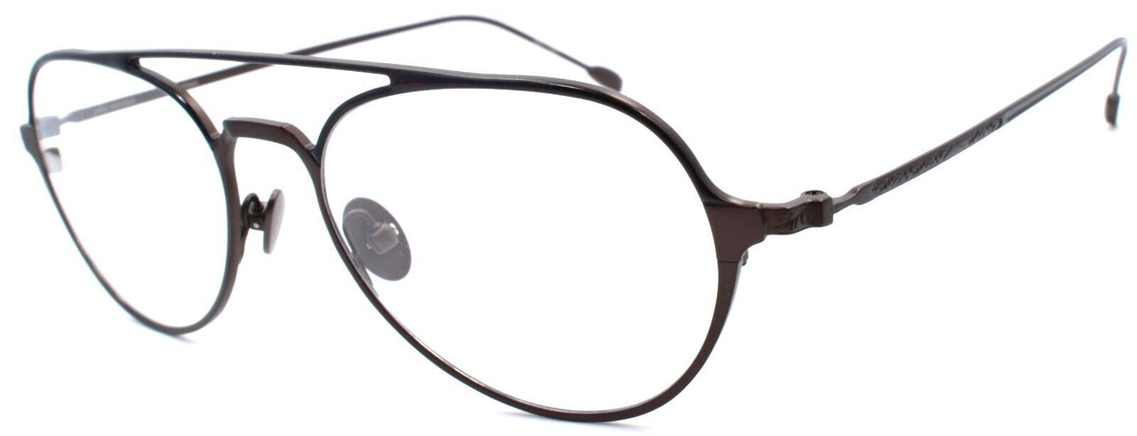 1-John Varvatos V164 Men's Eyeglasses Aviator Titanium 53-18-145 Brown Japan-751286311303-IKSpecs