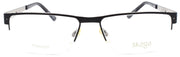 2-Skaga 3750-U Tomas 501 Men's Glasses Frames Half Rim TITANIUM 55-16-140 Black-IKSpecs