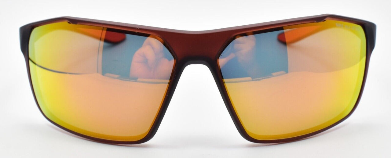 Nike Windstorm M CW4672 233 Sunglasses Wraparound Orange Brown / Orange Mirror