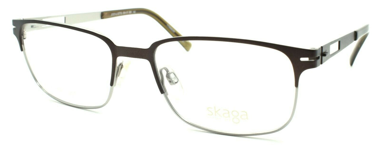 1-Skaga 3737-U Otto 501 Men's Eyeglasses Frames TITANIUM 53-17-140 Brown ITALY-IKSpecs