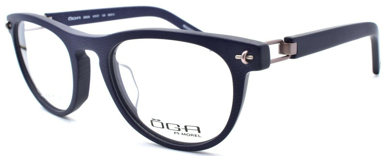 1-OGA by Morel 2952S BG012 Eyeglasses Frames Asian Fit 51-21-125 Blue-8627170890204-IKSpecs