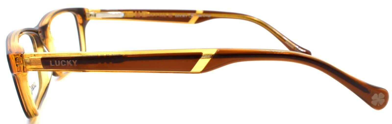 3-LUCKY BRAND Double Stitch Kids Eyeglasses Frames 46-17-125 Brown-751286228038-IKSpecs