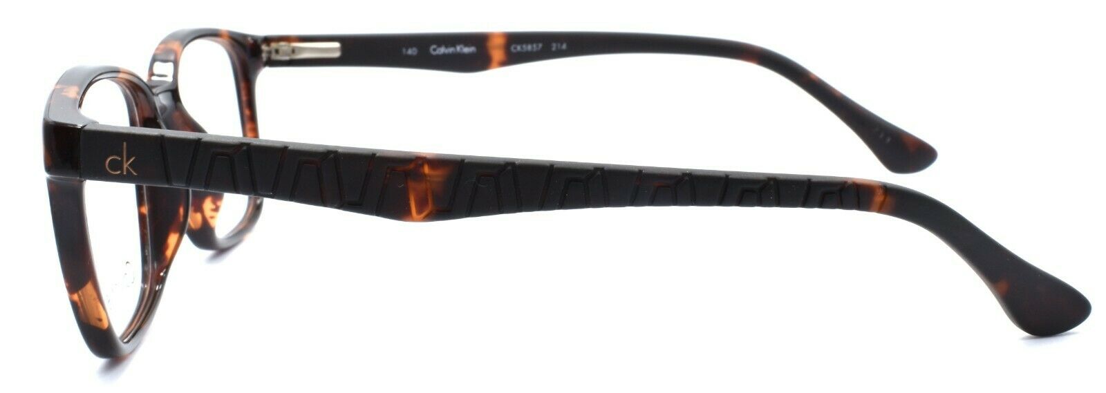 3-Calvin Klein CK5857 214 Unisex Eyeglasses Frames 49-17-140 Havana-750779079584-IKSpecs