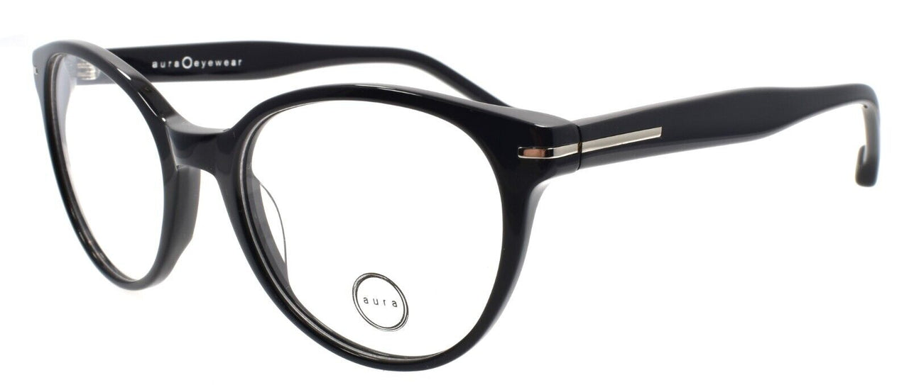 Aura Eyewear Uptown BLK Eyeglasses Frames 50-19-140 Black