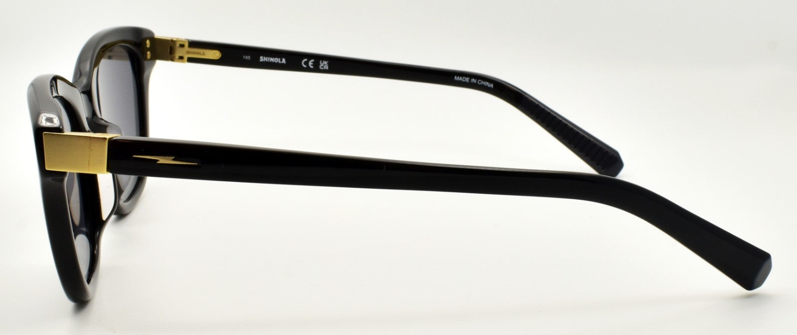 Shinola by Flexon SH1503S 001 Women's Sunglasses Cat Eye 52-20-145 Black / Gray2