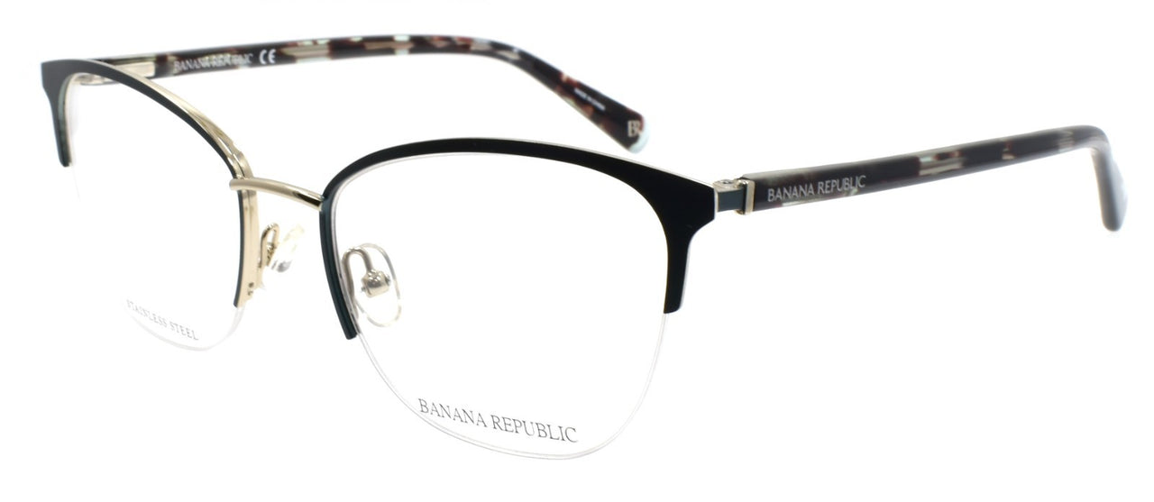 Banana Republic BR223 5F6 Women's Eyeglasses Half-rim 52-18-140 Teal / Gold