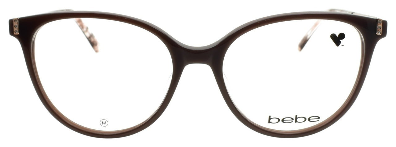 Bebe BB5215 232 Women's Eyeglasses Frames 52-16-135 Mink Brown / Shiny Temples