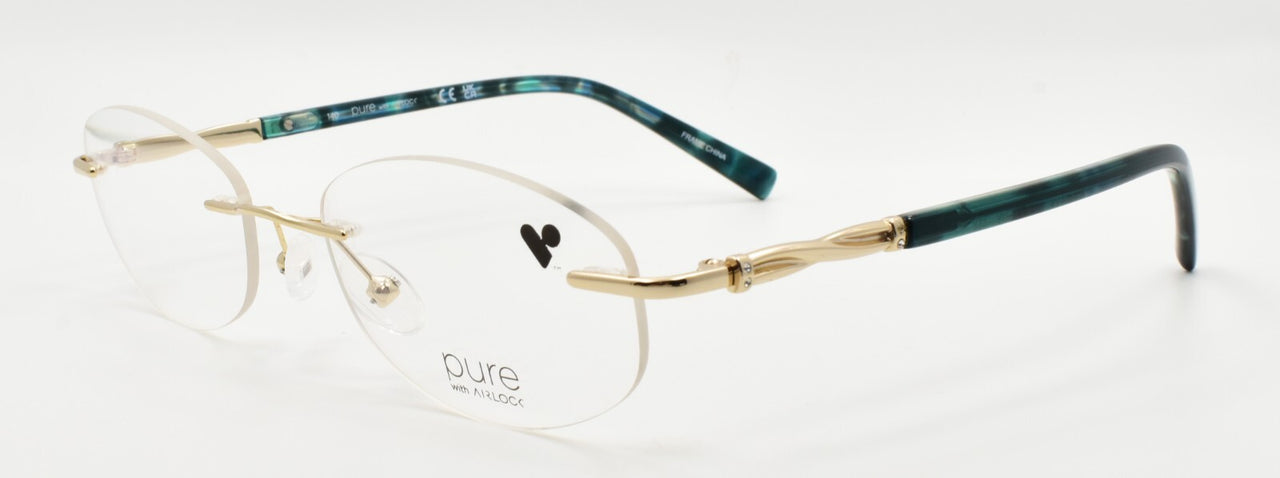 Airlock Tula 202 712 Women's Eyeglasses Frames Rimless 51-18-140 Gold