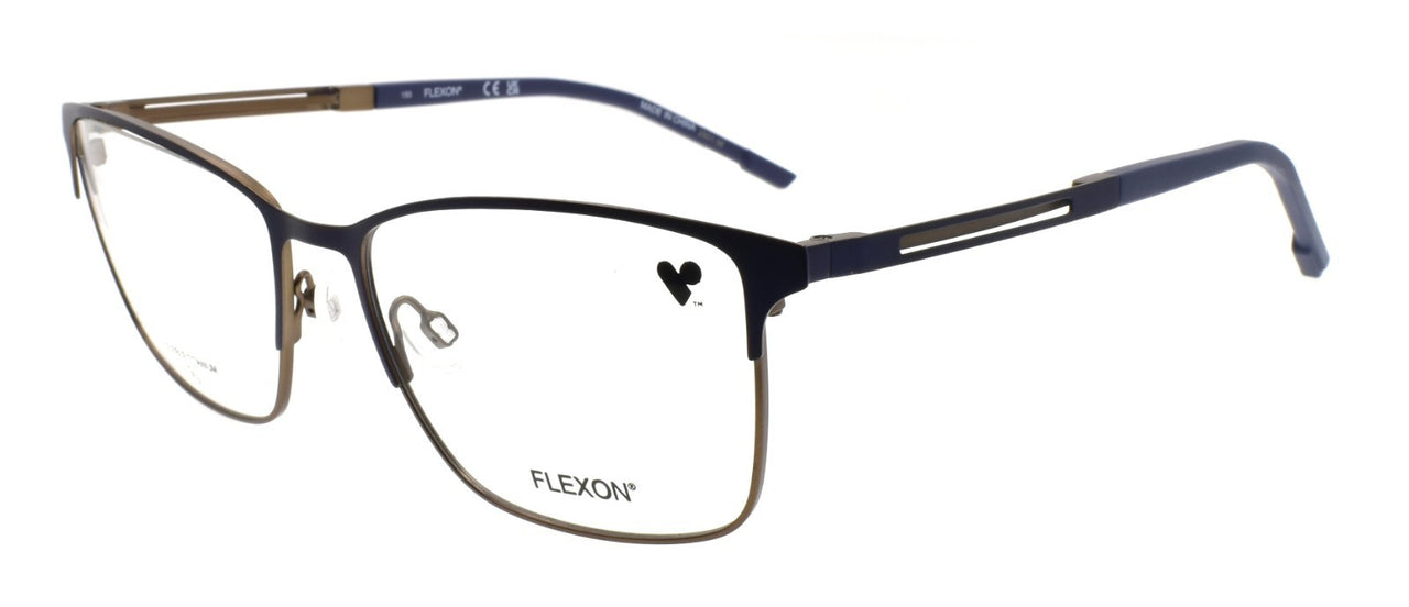 Flexon E1160 414 XL Men's Eyeglasses Matte Navy 57-18-150 Flexible Titanium