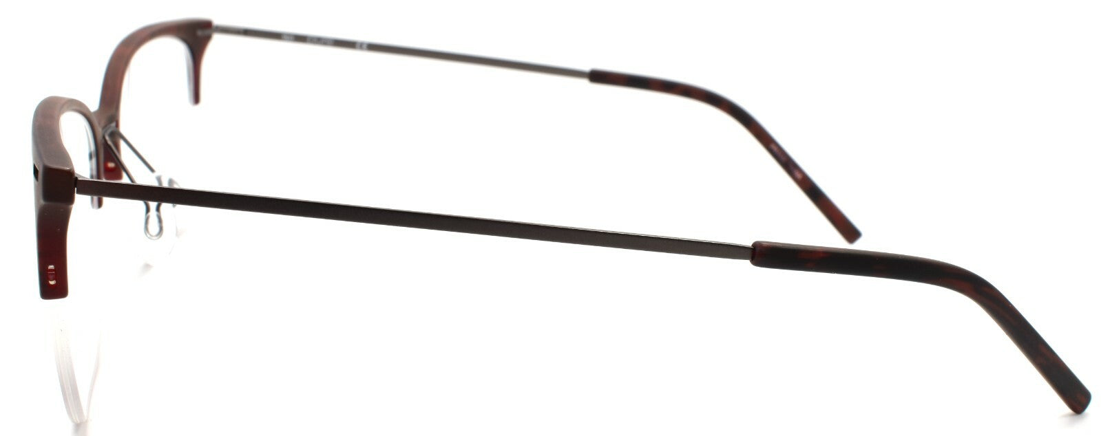 Airlock Pure 2005 604 Men's Eyeglasses Frames Half-rim 52-19-150 Oxblood2