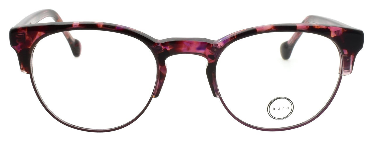 Aura Eyewear Daisy PUR Women's Eyeglasses Frames 48-21-140 Purple Havana
