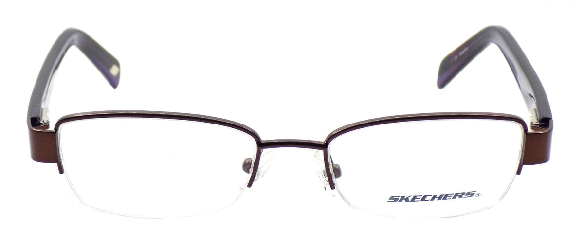 SKECHERS SK2084 SBRN Women's Eyeglasses Frames Petite 49-17-135 Satin Brown