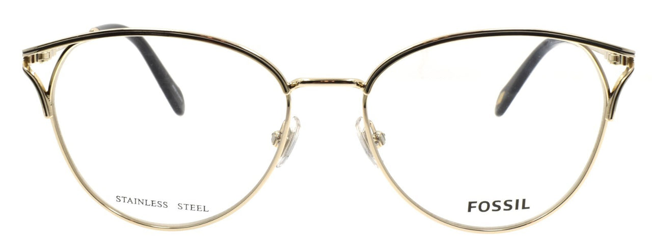 Fossil FOS 7141/G 003 Women's Eyeglasses Frames 52-16-140 Matte Black / Gold