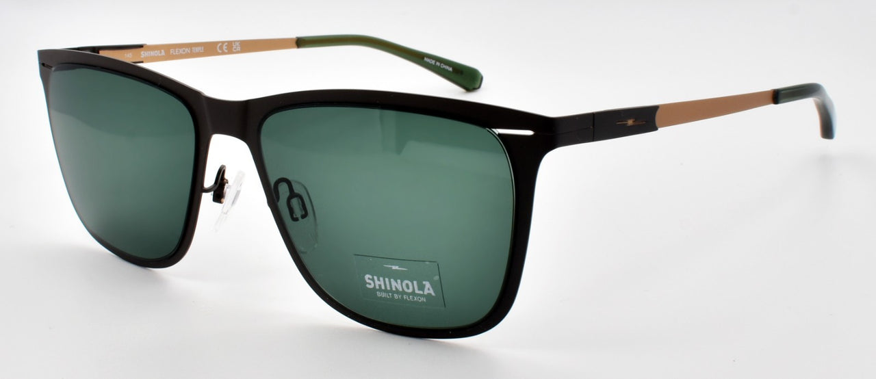 Shinola by Flexon SH3100S 073 Men's Sunglasses 55-17-145 Satin Gunmetal & Copper0