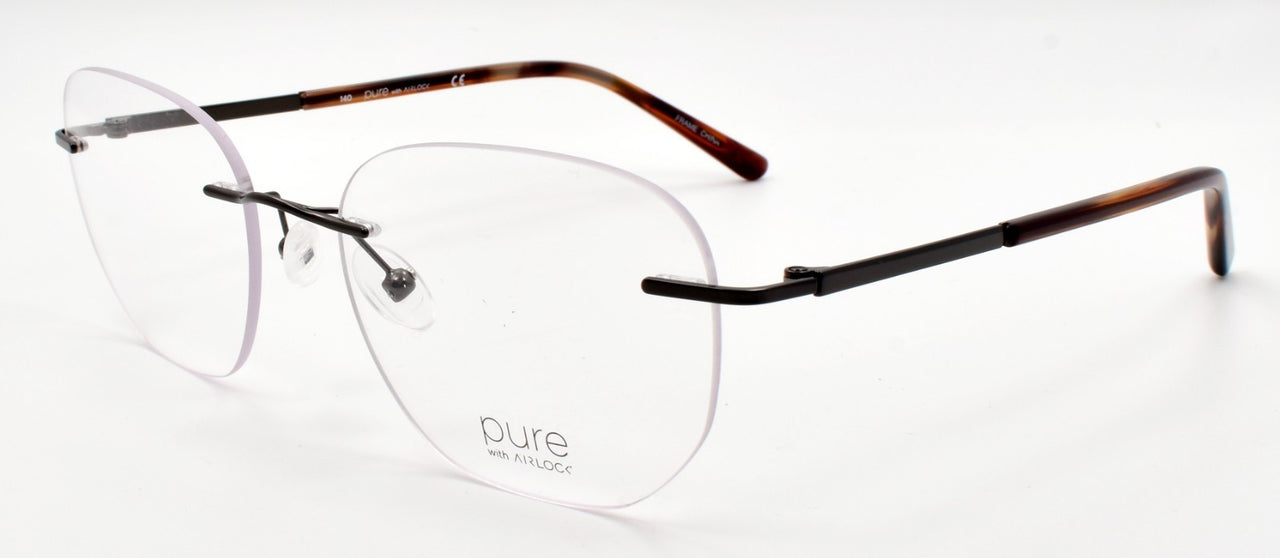 Airlock Prosper 203 210 Men's Eyeglasses Frames Rimless 53-18-140 Brown