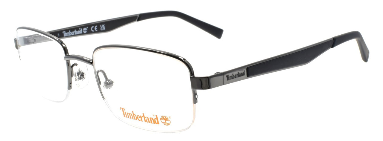 TIMBERLAND TB1787 008 Men's Eyeglasses Frames Half-rim 50-20-145 Shiny Gunmetal