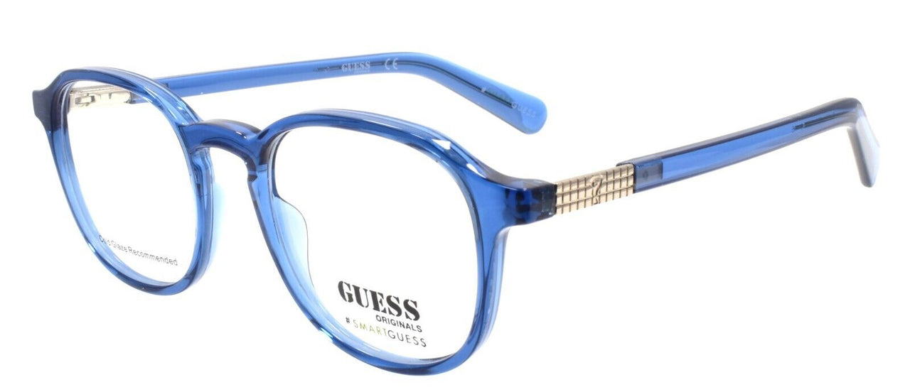 GUESS GU8251 090 Eyeglasses Frames 48-19-145 Shiny Blue