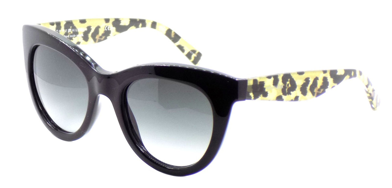 TOMMY HILFIGER TH1480/O/S FP39O Women's Sunglasses Cat Eye Black / Gold Leopard0