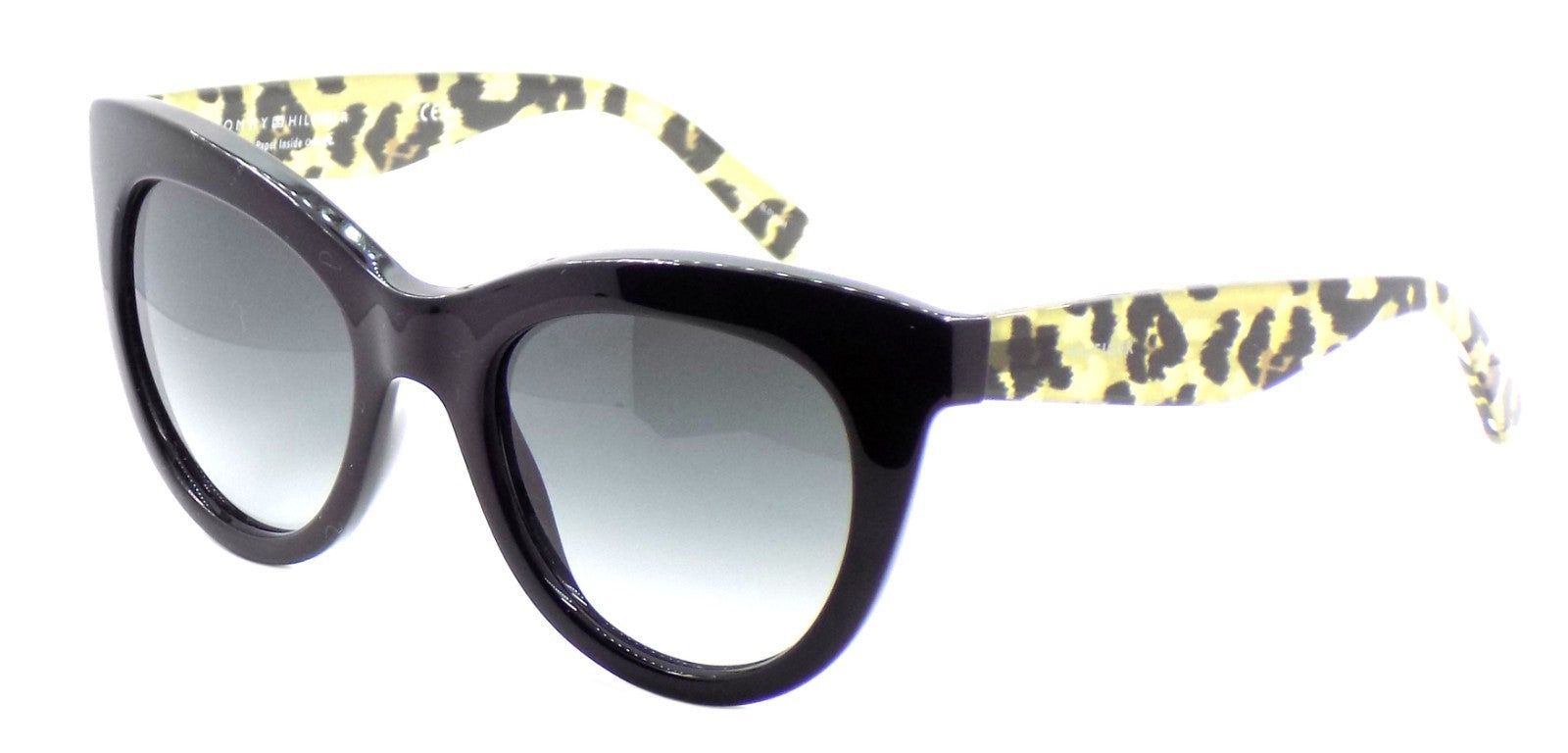 TOMMY HILFIGER TH1480/O/S FP39O Women's Sunglasses Cat Eye Black / Gold Leopard0