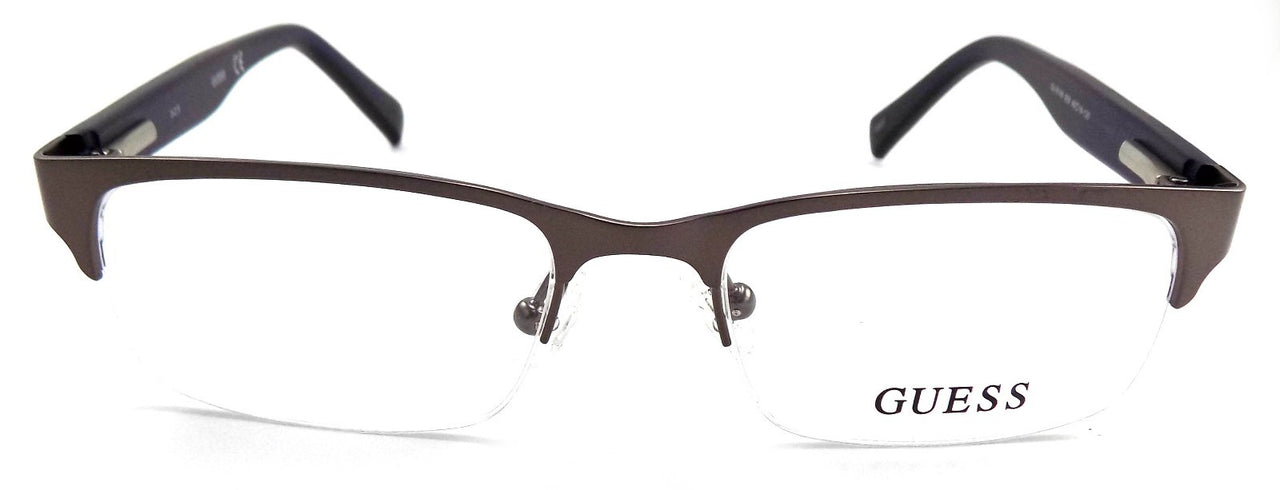 GUESS GU9148 009 Eyeglasses Frames Half Rim 48-16-130 Gunmetal Gray