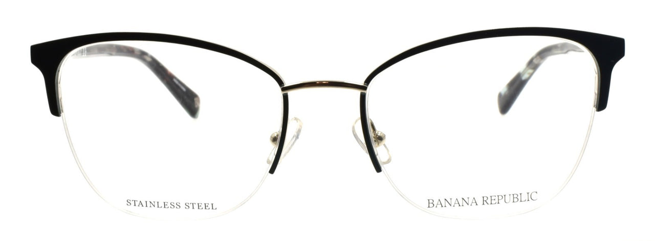 Banana Republic BR223 5F6 Women's Eyeglasses Half-rim 52-18-140 Teal / Gold