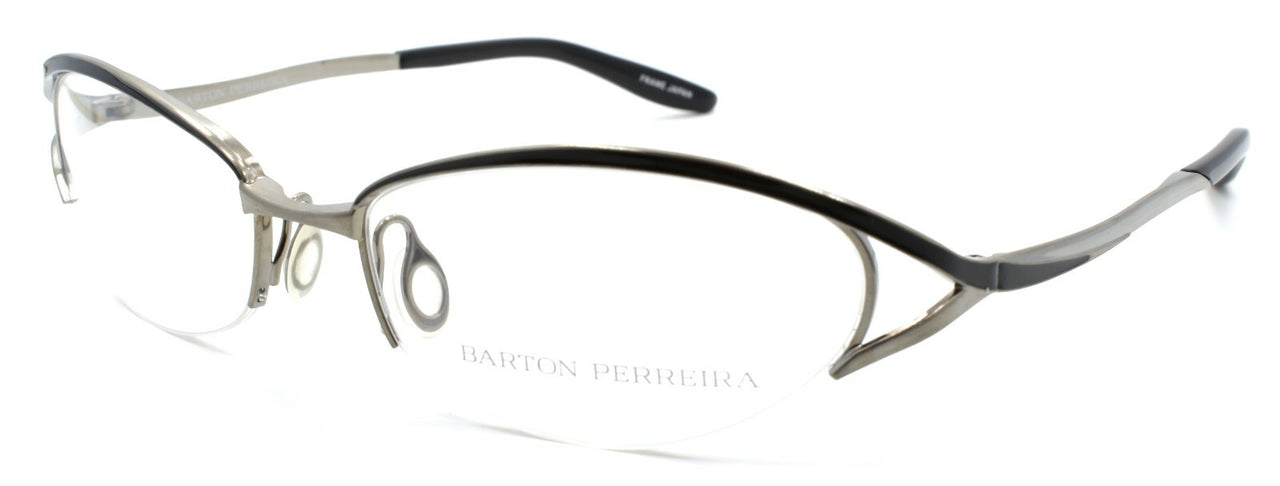 Barton Perreira Eliza Women's Eyeglasses Frames 53-17-125 Jet / Antique Silver
