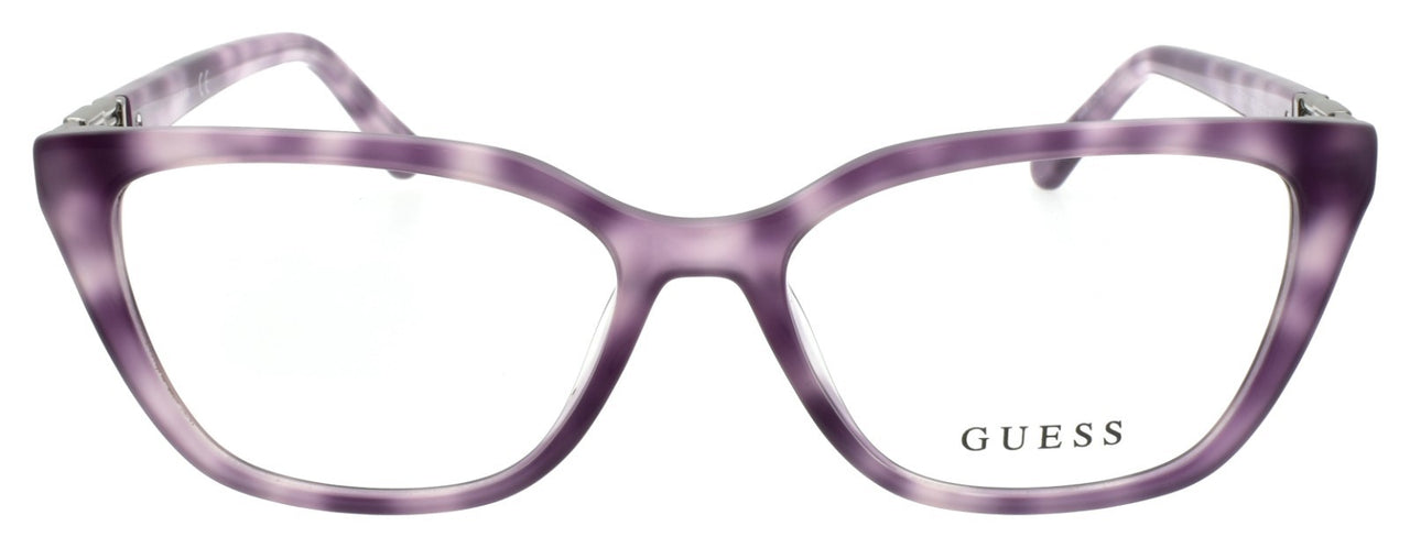 GUESS GU2941 083 Women's Eyeglasses Frames Cat Eye 51-15-140 Purple Havana