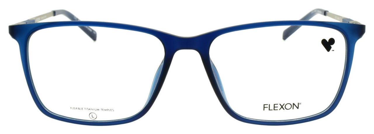 Flexon EP8019 413 Men's Glasses Matte Crystal Navy 54-16-145 Titanium Arms1