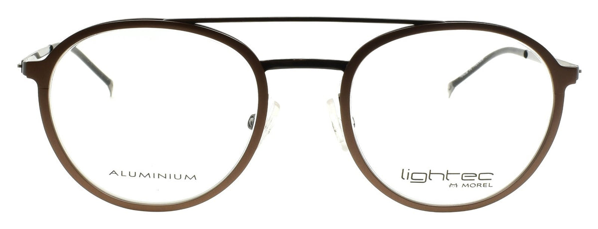 LIGHTEC 30067L MG06 Morel Men's Glasses Frames Aviator Aluminum 48-20-140 Brown